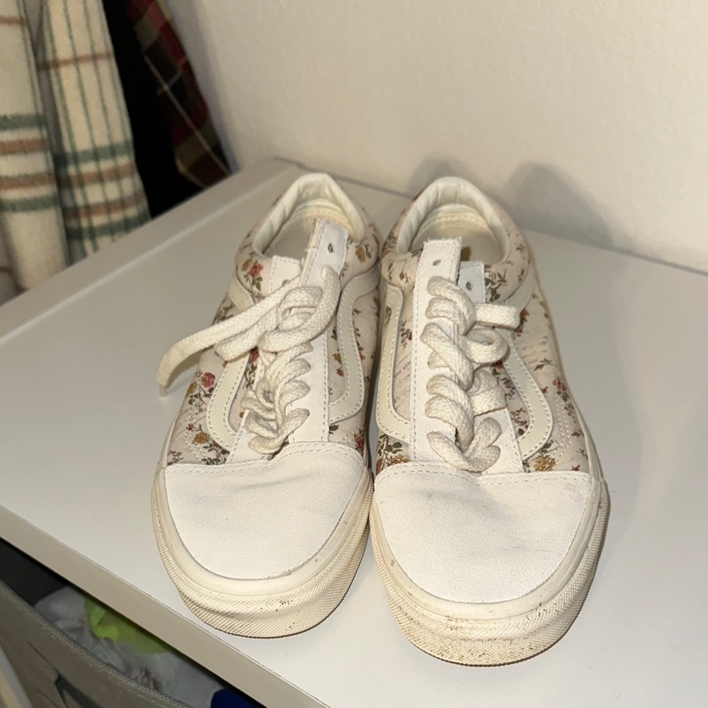 Floral Canvas Vans Sneakers